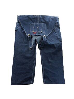 NWT Dickies Mens Bib Overalls Size 52x30 Blue Dark Straight Leg Workwear Classic
